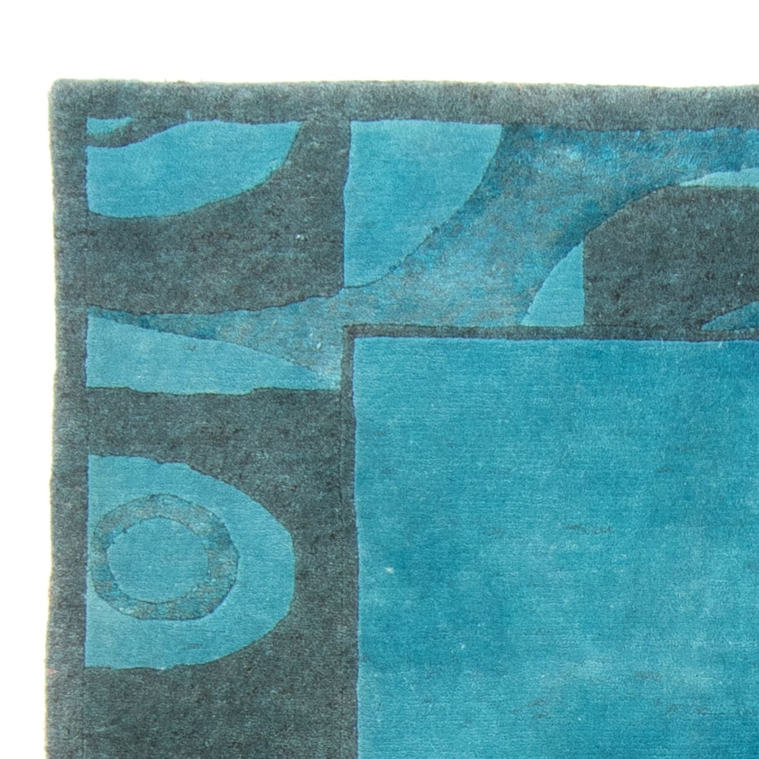 Nepal Tæppe - 230 x 160 cm - lyseblå