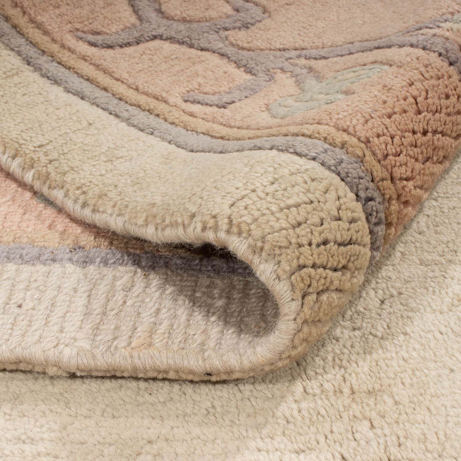 Nepal Tæppe - 176 x 120 cm - beige