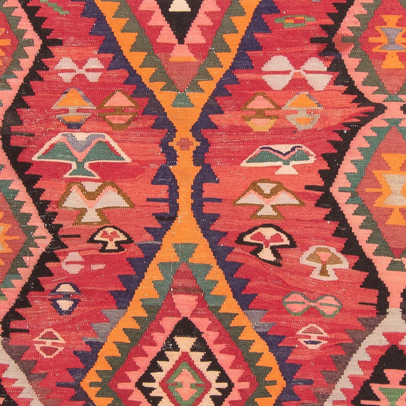 Løber Kelim-tæppe - gammelt - 310 x 165 cm - flerfarvet