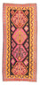 Løber Kelim-tæppe - gammelt - 330 x 150 cm - flerfarvet