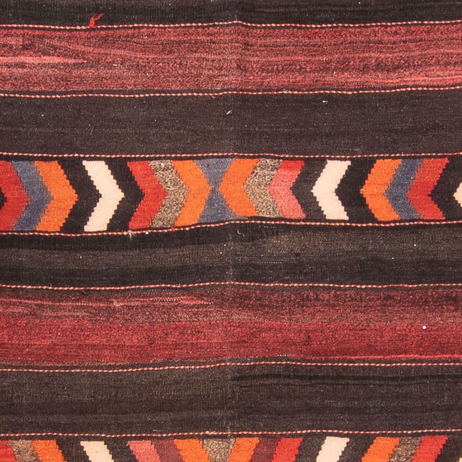 Løber Kelim-tæppe - gammelt - 433 x 160 cm - flerfarvet