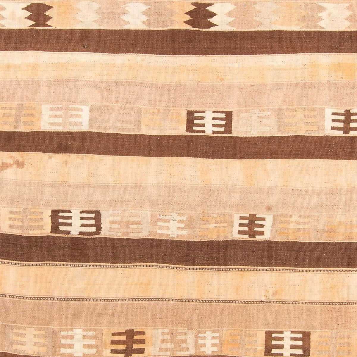 Kelim-tæppe - gammelt - 430 x 245 cm - flerfarvet