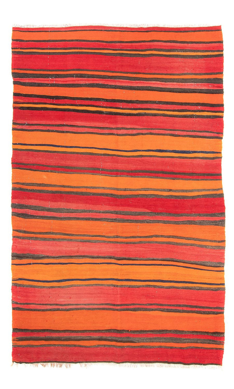 Kelim-tæppe - gammelt - 240 x 142 cm - flerfarvet