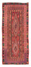 Løber Kelim-tæppe - gammelt - 355 x 150 cm - flerfarvet
