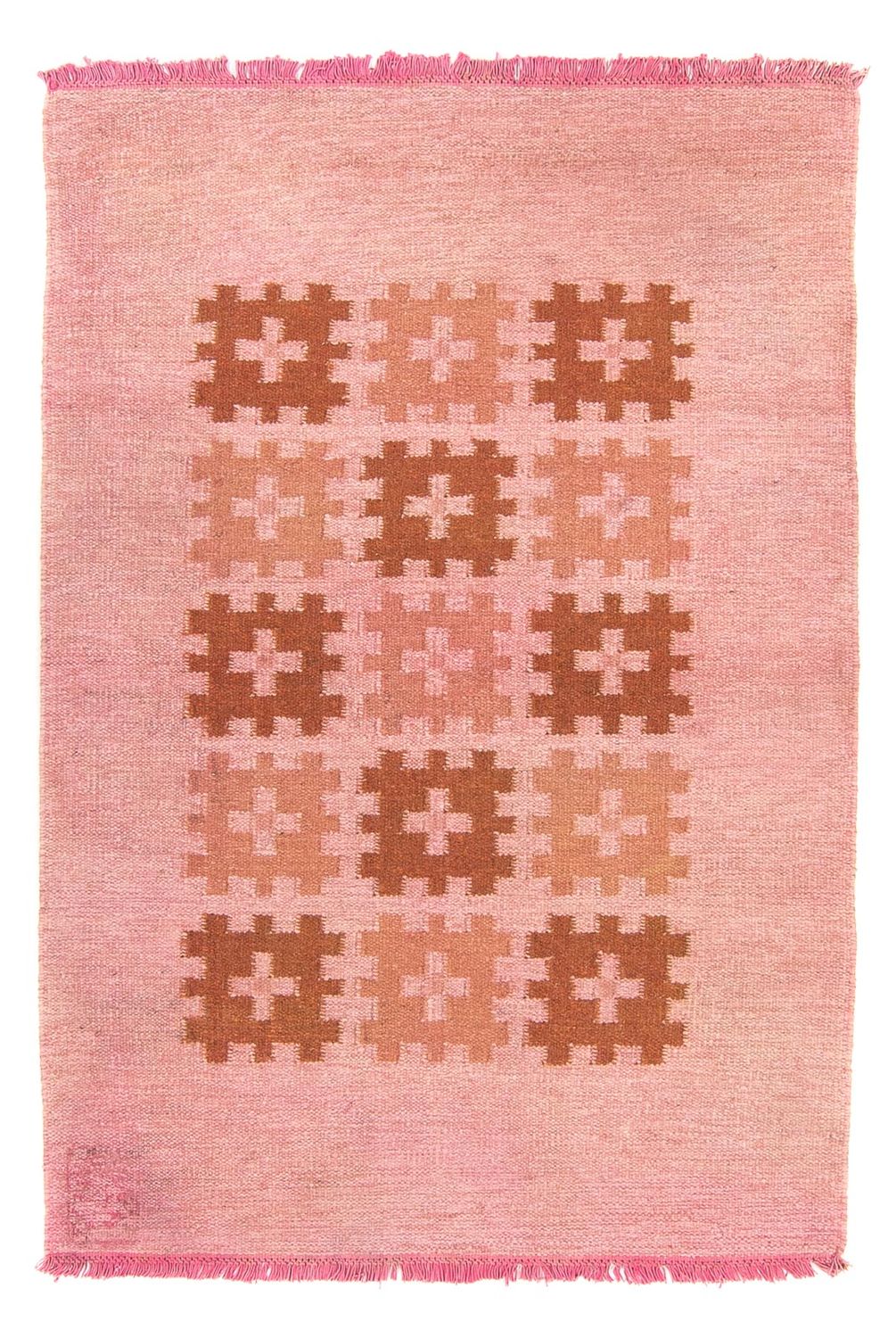 Kelim-tæppe - Trendy - 179 x 117 cm - pink