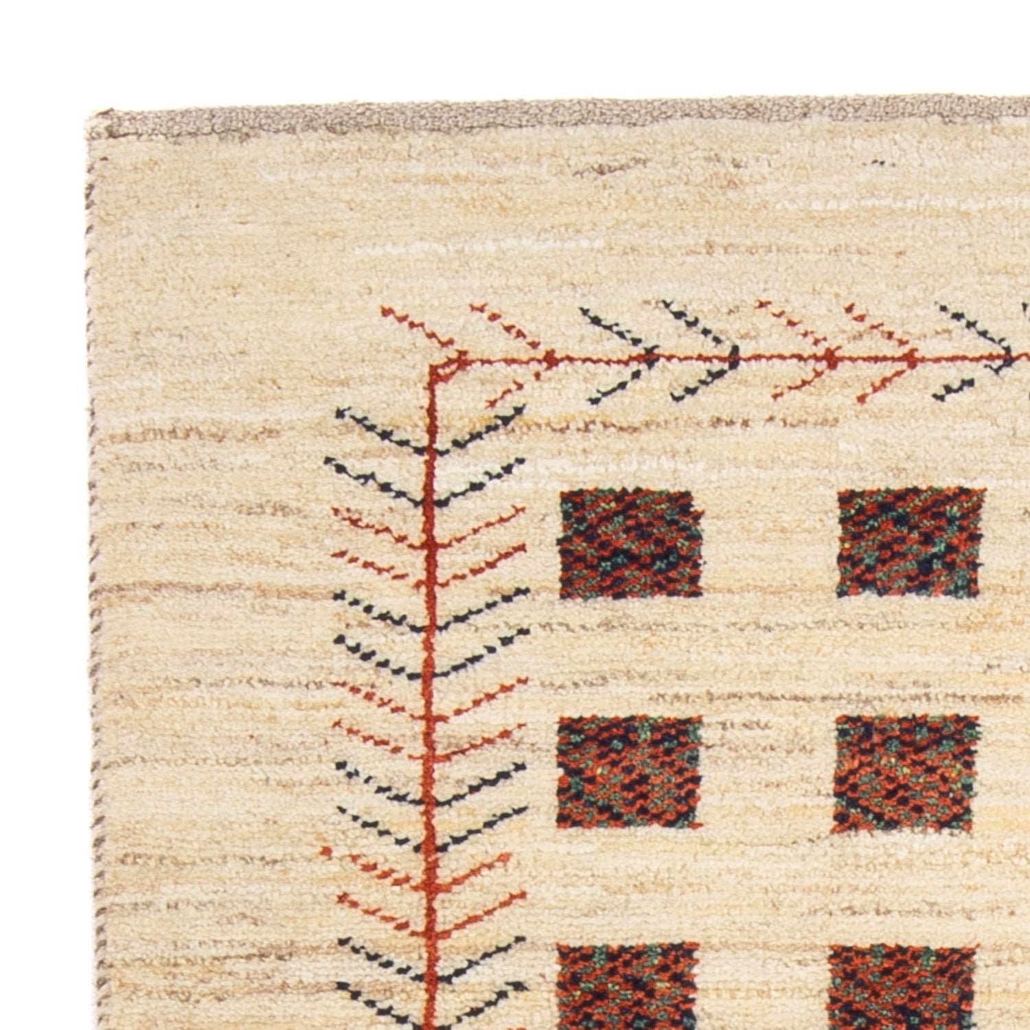 Gabbeh-tæppe - Persisk - 135 x 84 cm - beige