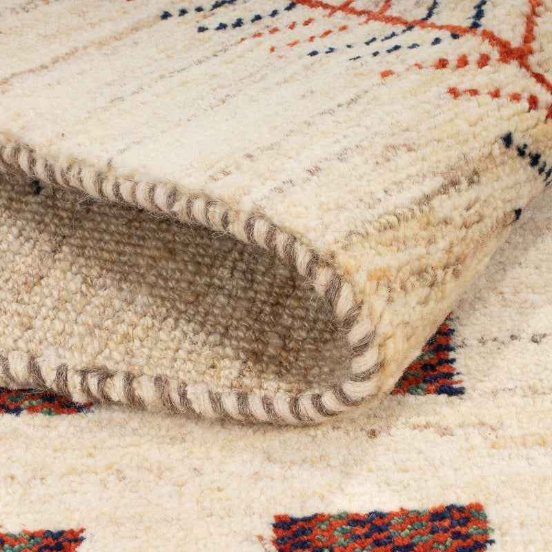 Gabbeh-tæppe - Persisk - 135 x 84 cm - beige