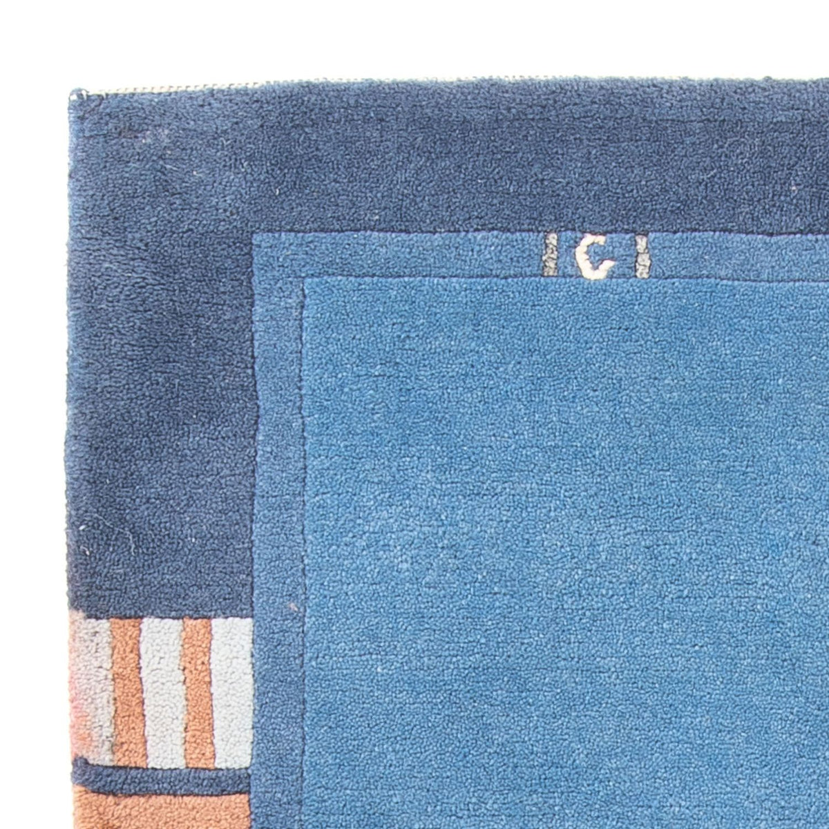 Nepal Tæppe - 160 x 90 cm - blå