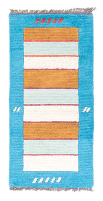 Nepal Tæppe - 140 x 70 cm - turkis