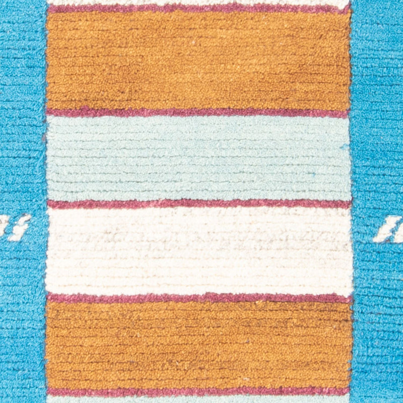 Nepal Tæppe - 140 x 70 cm - turkis