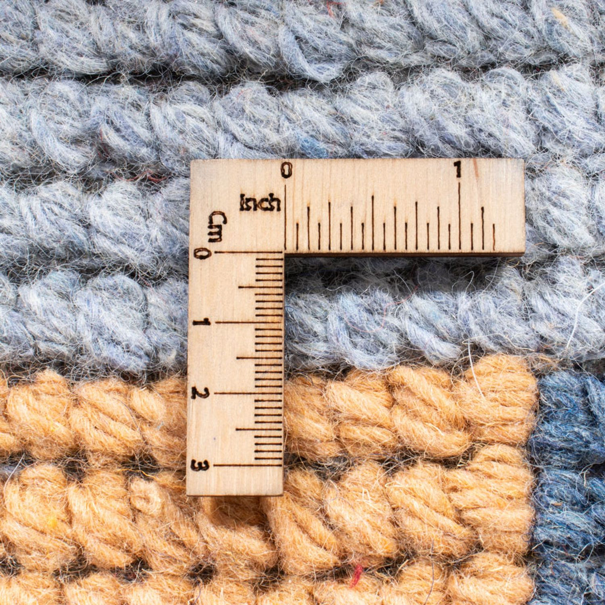 Nepal Tæppe - 140 x 70 cm - blå