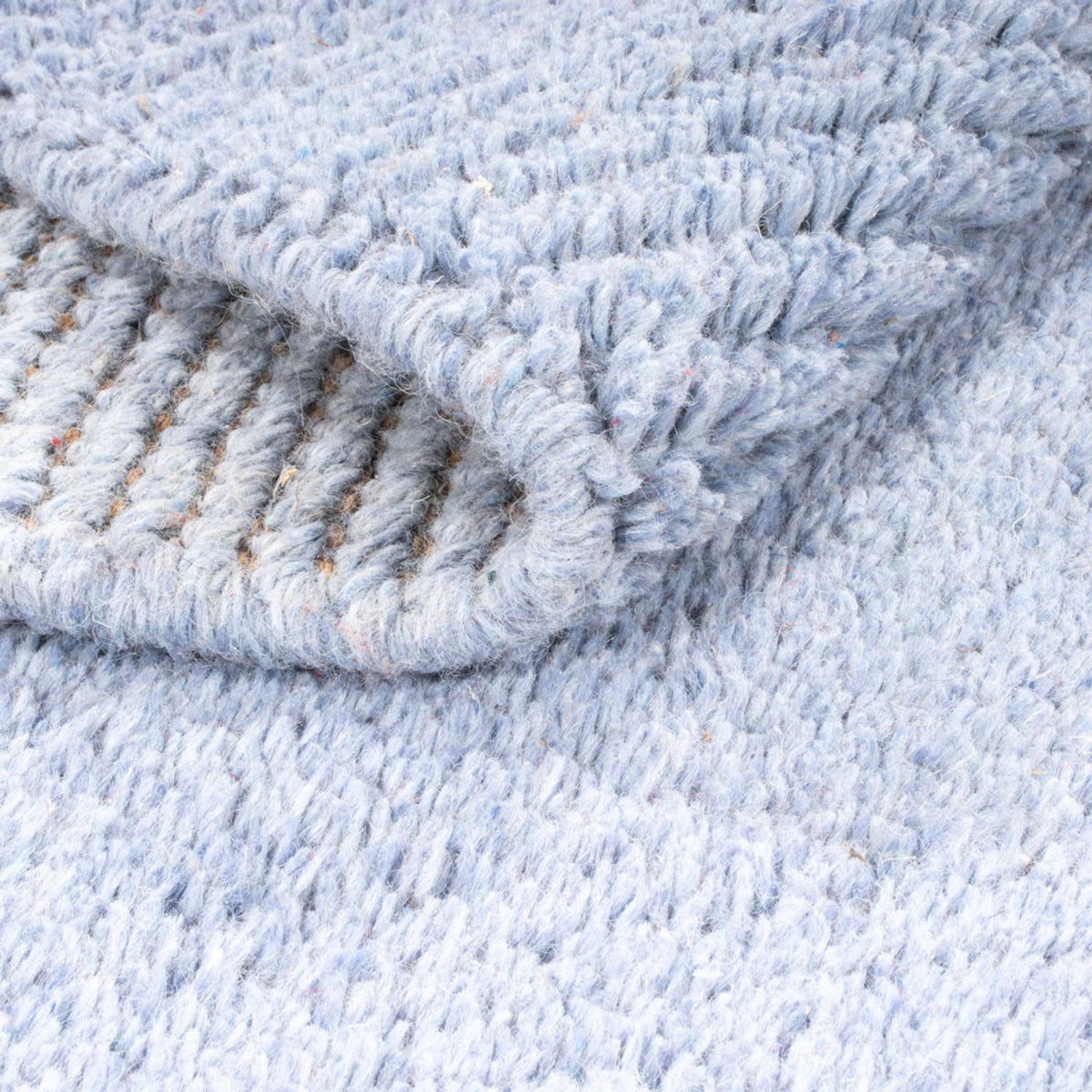 Nepal Tæppe - 140 x 70 cm - lyseblå