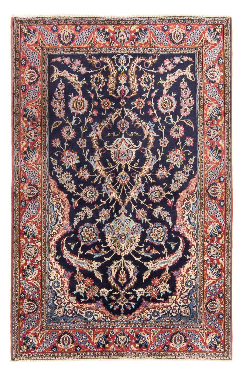 Persisk tæppe - Isfahan - Premium - 170 x 110 cm - mørkeblå