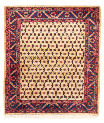 Persisk tæppe - Nomadisk firkantet  - 147 x 131 cm - beige