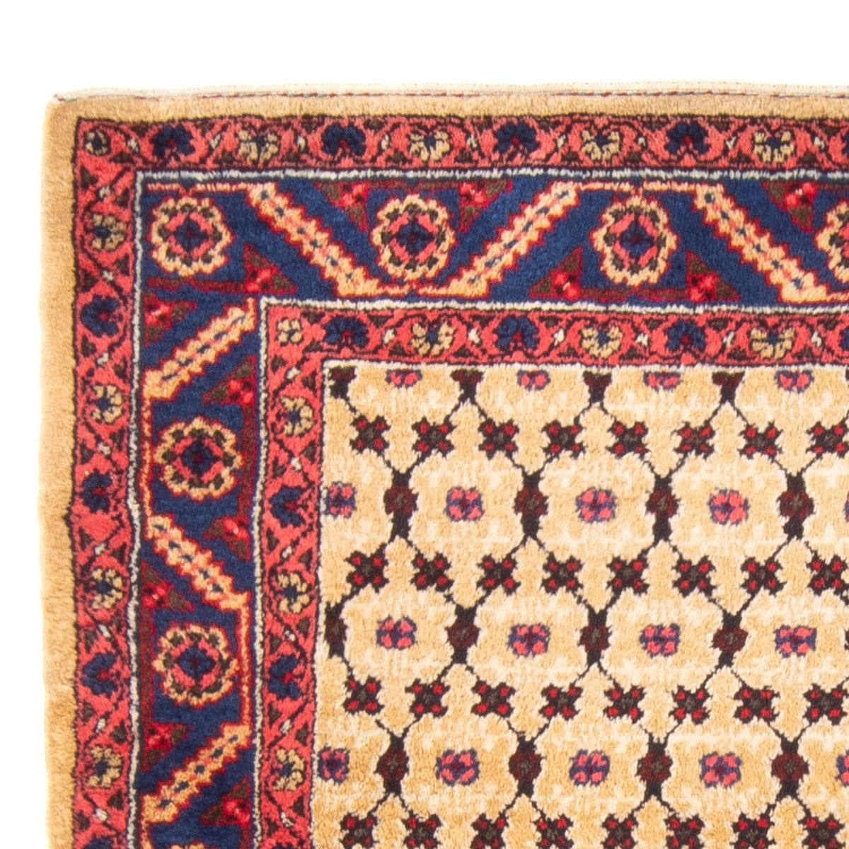 Persisk tæppe - Nomadisk firkantet  - 147 x 131 cm - beige