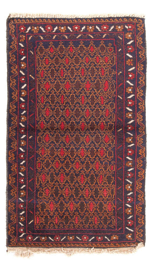 Baluch-tæppe - 131 x 72 cm - flerfarvet