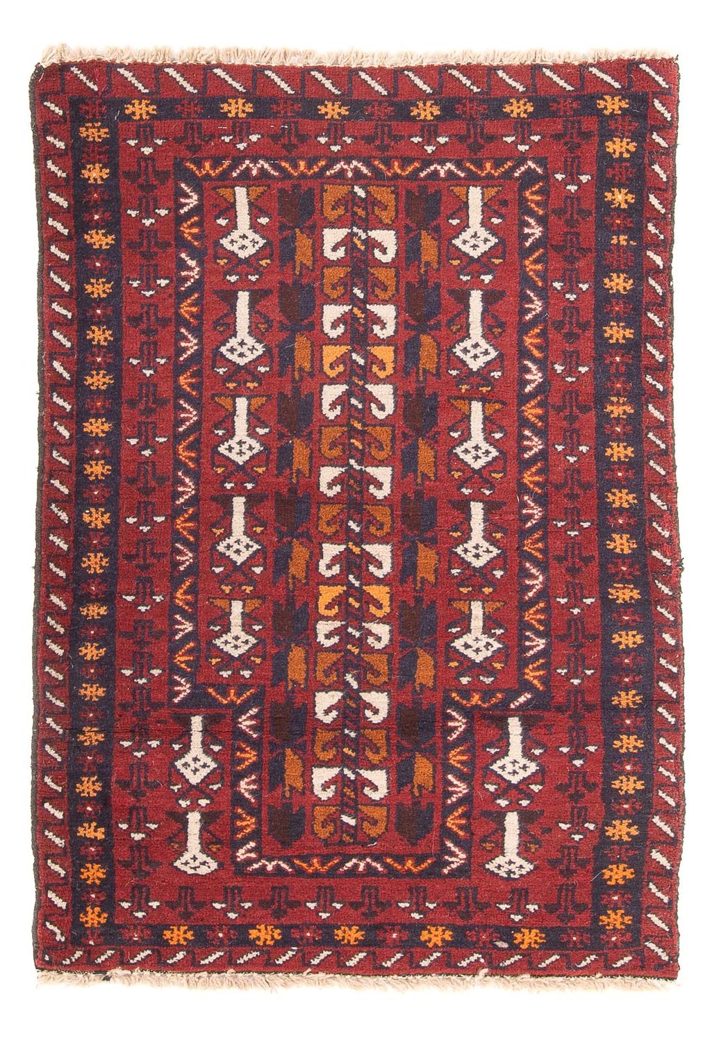 Baluch-tæppe - 126 x 80 cm - flerfarvet