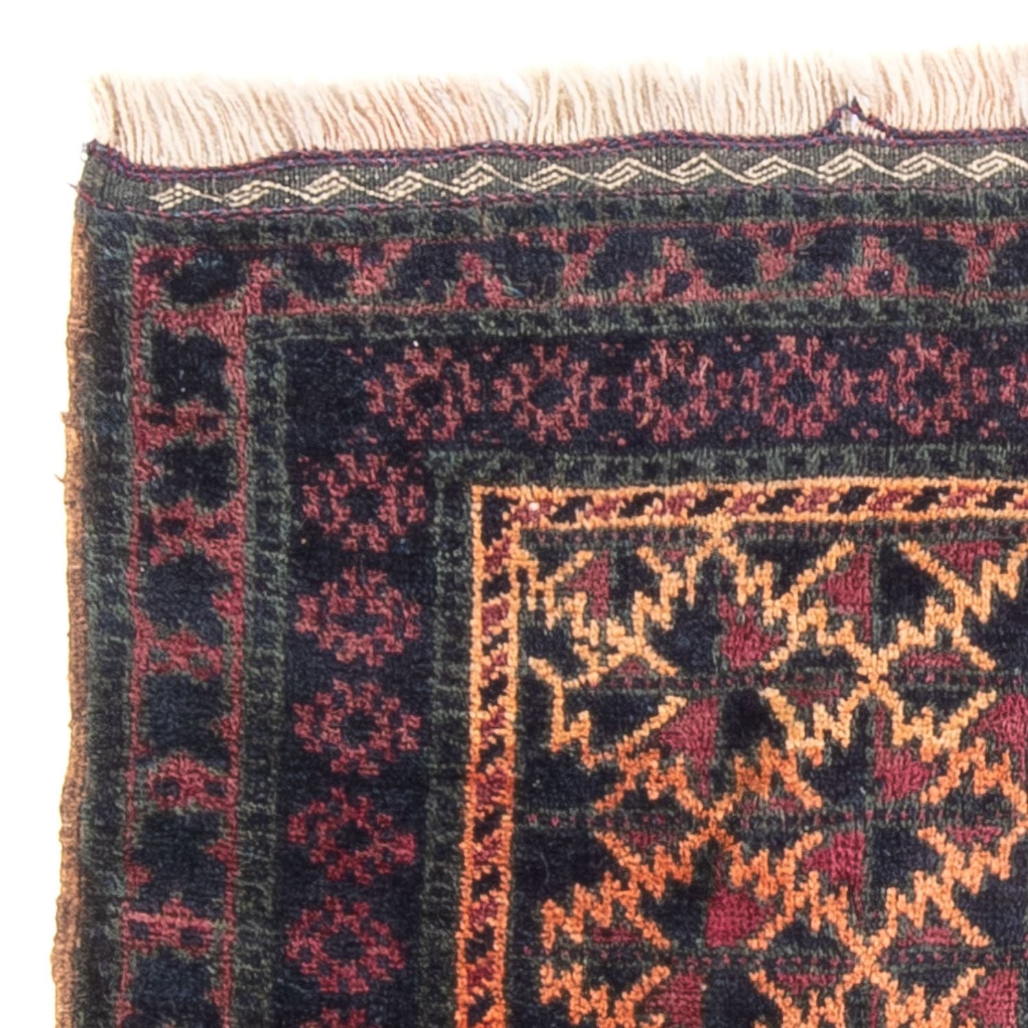 Baluch-tæppe firkantet  - 70 x 60 cm - flerfarvet