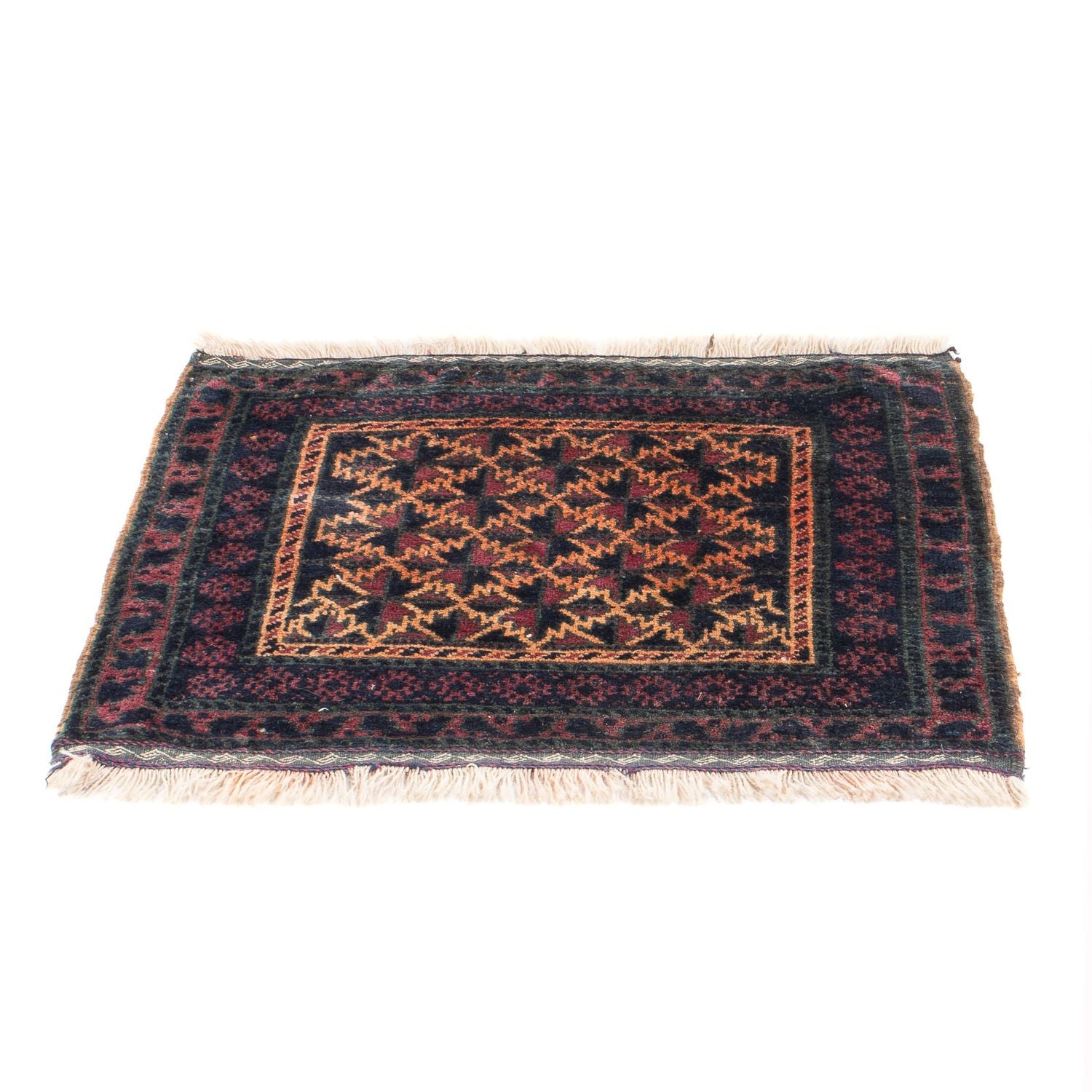 Baluch-tæppe firkantet  - 70 x 60 cm - flerfarvet