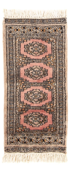 Pakistan Tæppe - 62 x 30 cm - laks