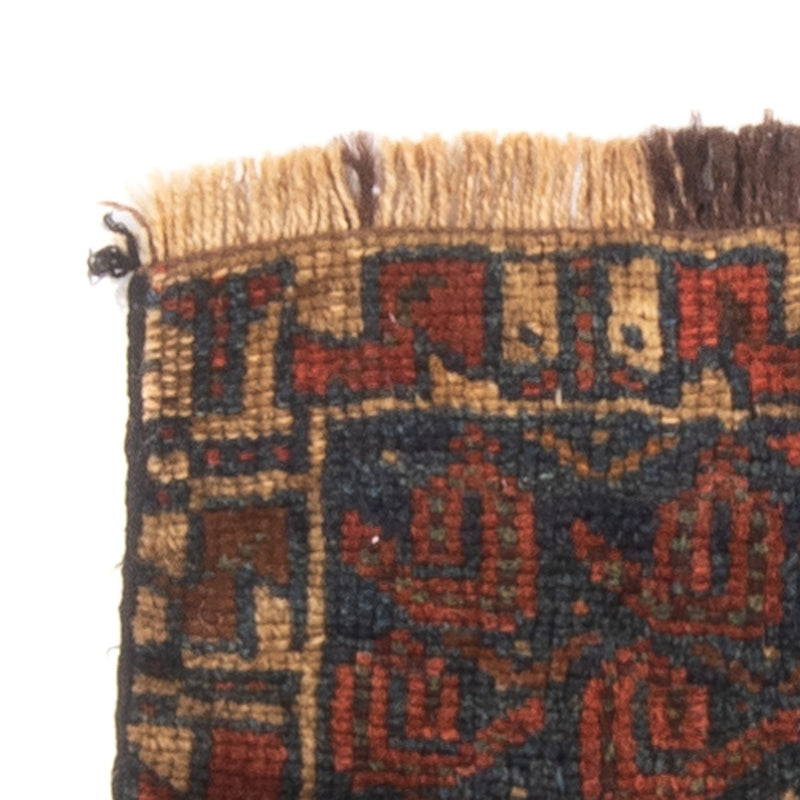 Afghansk tæppe firkantet  - 32 x 20 cm - flerfarvet