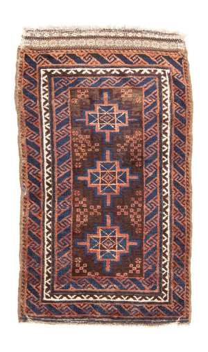 Baluch-tæppe - 103 x 58 cm - brun