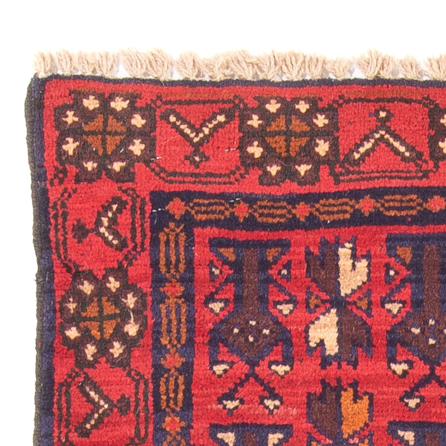 Baluch-tæppe - 130 x 74 cm - rød