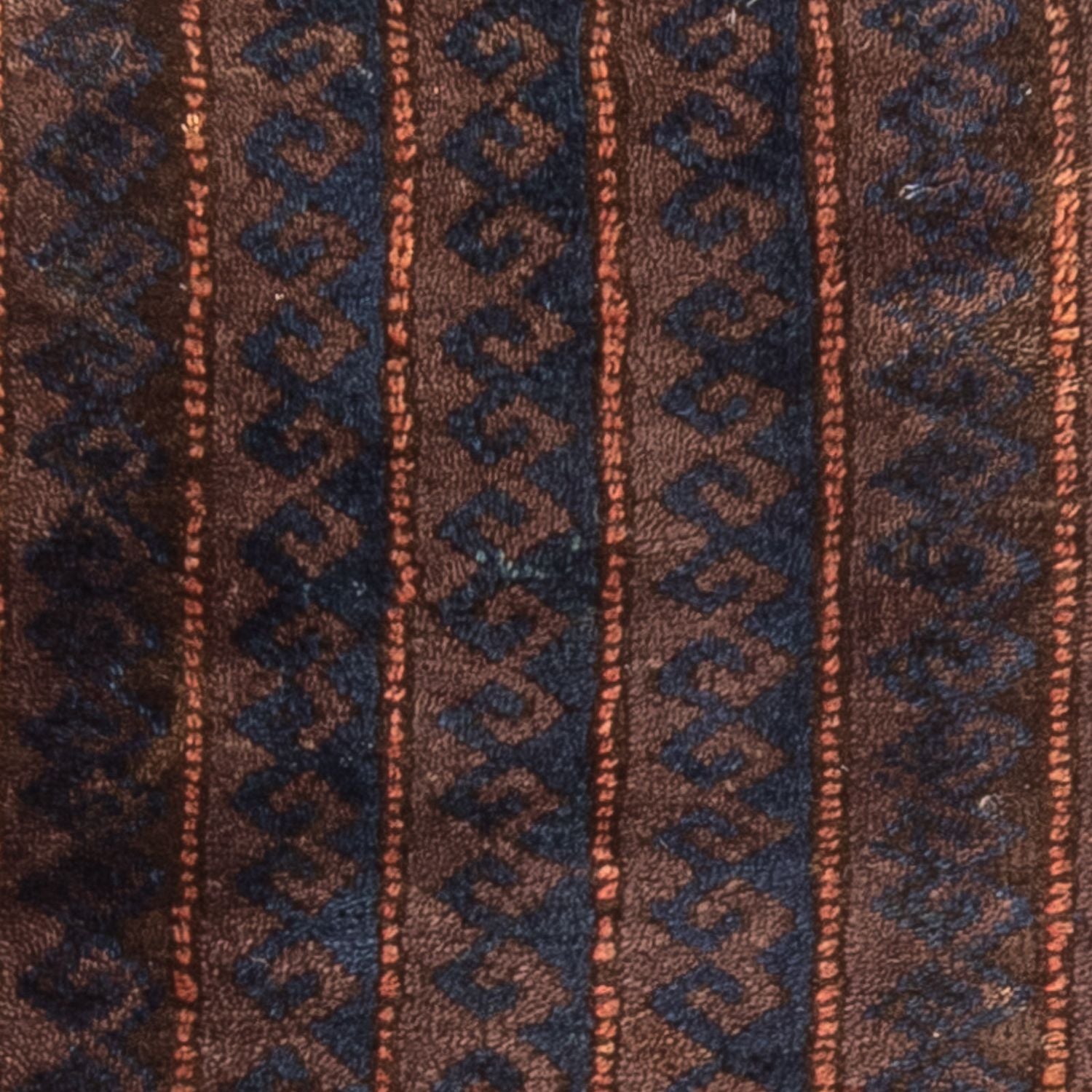 Afghansk tæppe - 100 x 61 cm - brun