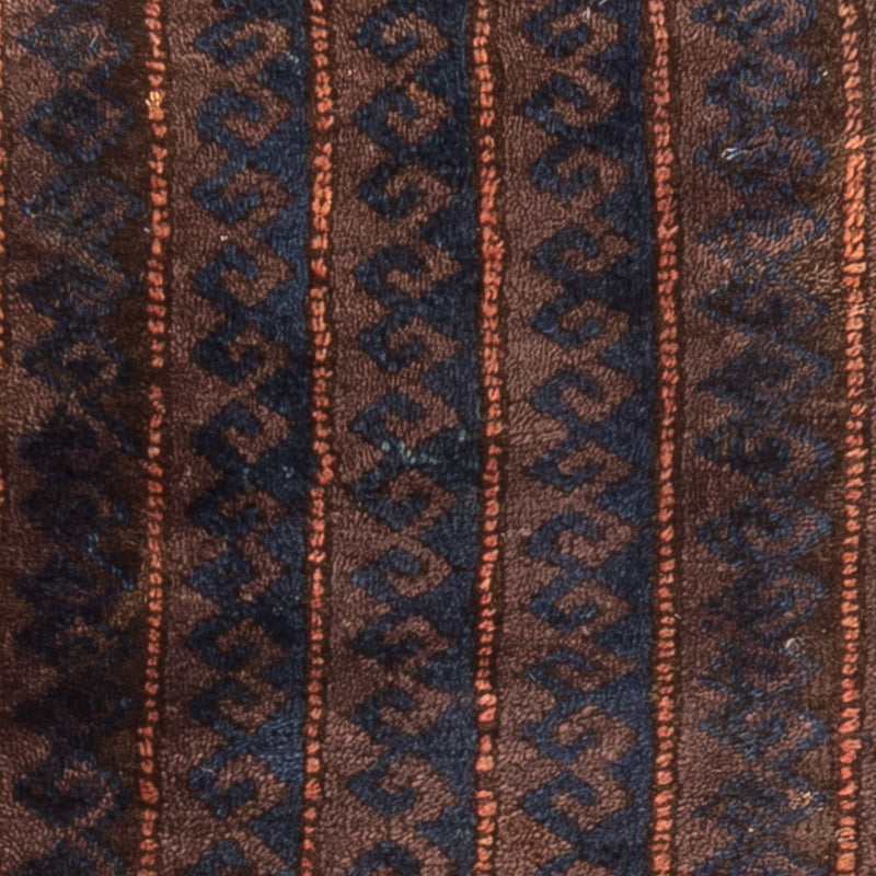 Afghansk tæppe - 100 x 61 cm - brun