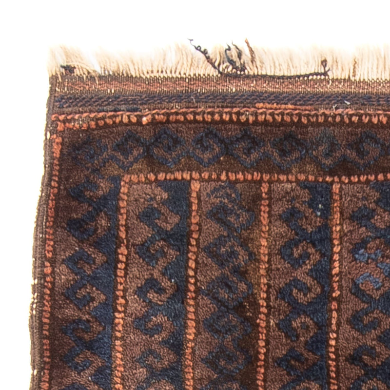Afghansk tæppe - 100 x 61 cm - brun