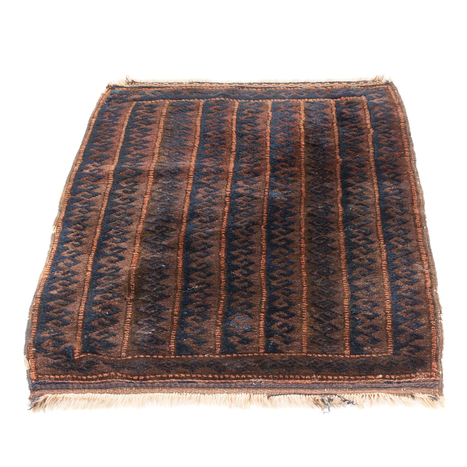 Afghansk tæppe - 100 x 61 cm - brun