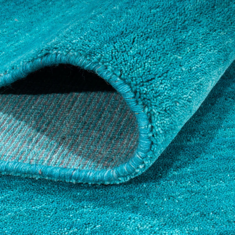 Gabbeh-tæppe - Softy firkantet  - 200 x 200 cm - turkis