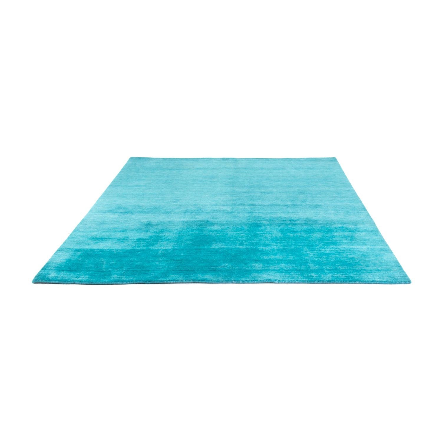 Gabbeh-tæppe - Softy firkantet  - 200 x 200 cm - turkis
