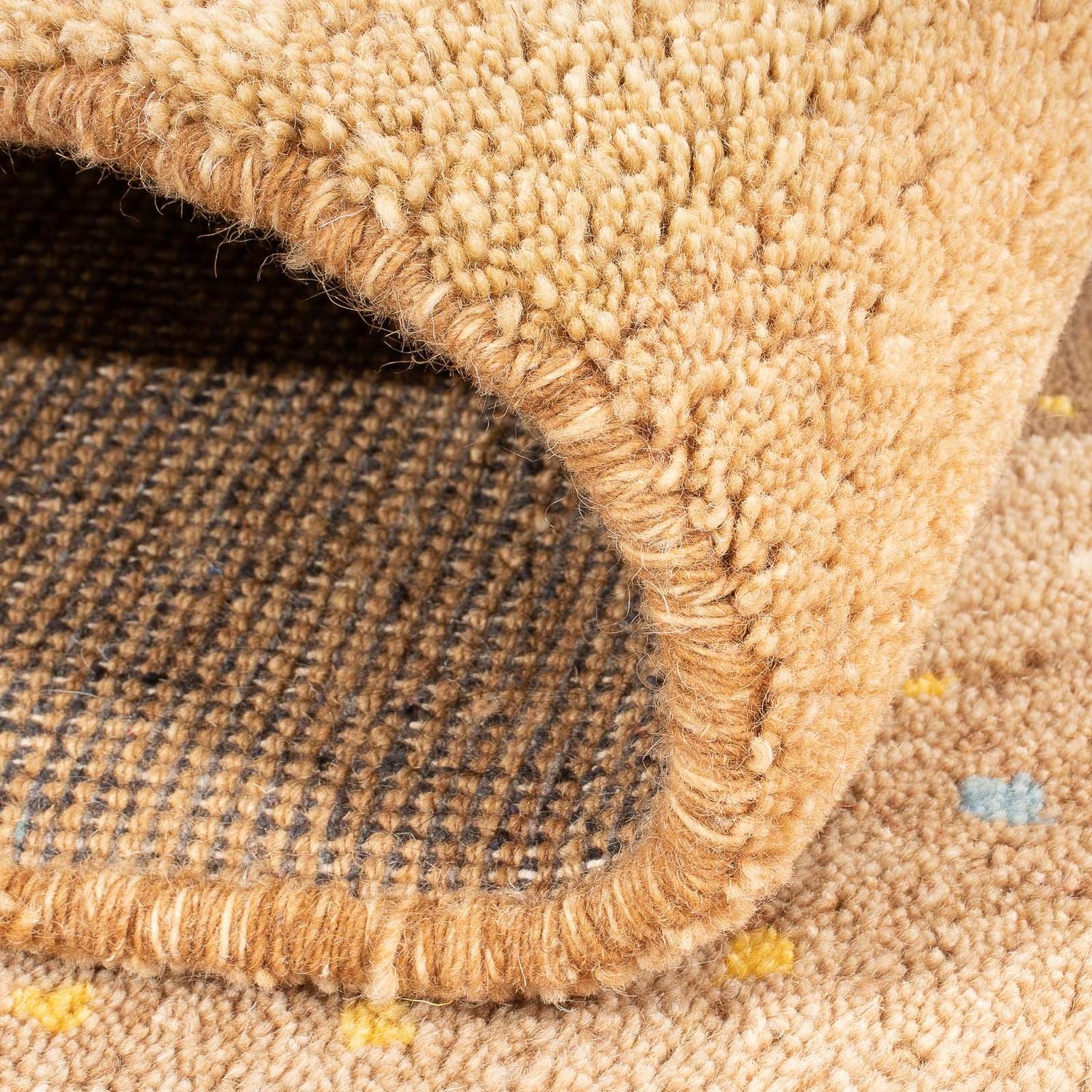 Gabbeh-tæppe - Indus - 184 x 120 cm - beige