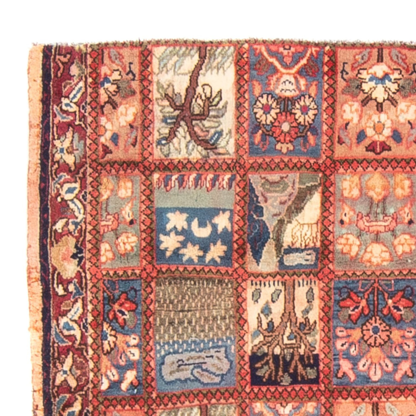 Qom Tæppe 128x105cm - Persisk tæppe