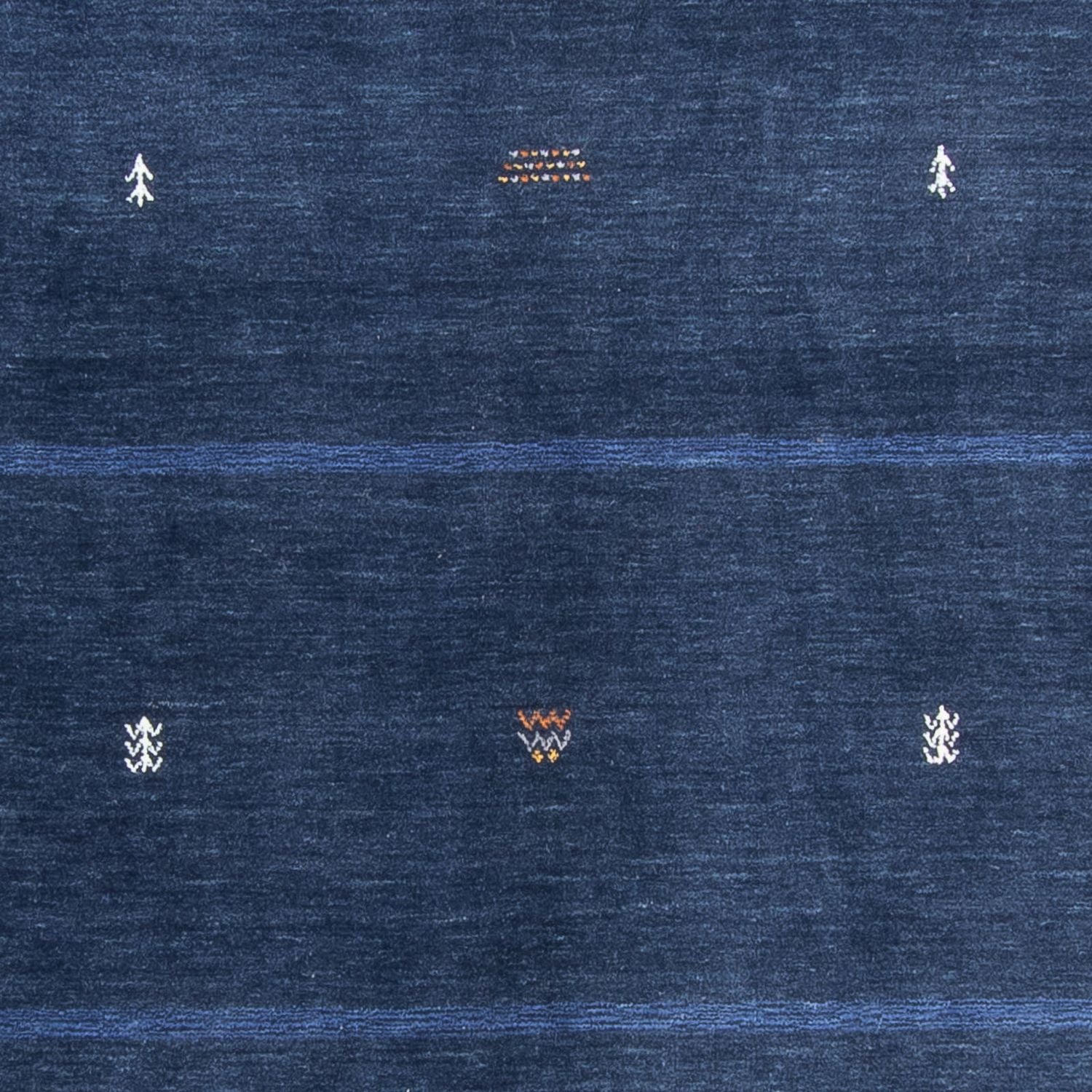 Gabbeh Tæppe - Loribaft Softy - 240 x 174 cm - mørkeblå