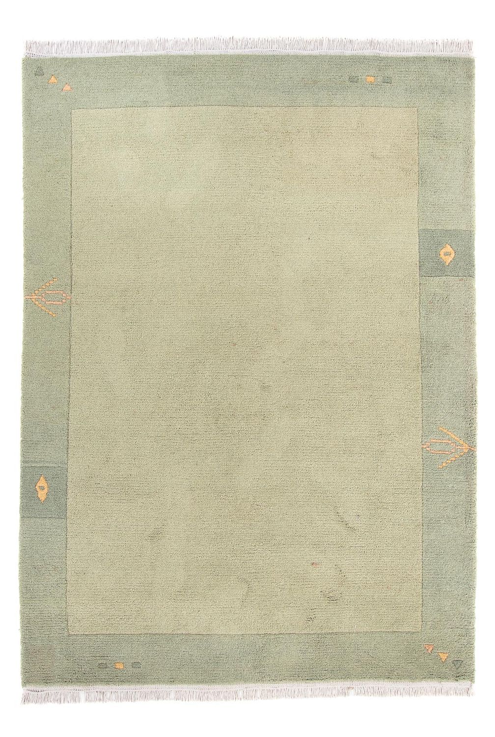 Nepal Tæppe - 240 x 170 cm - olivengrøn