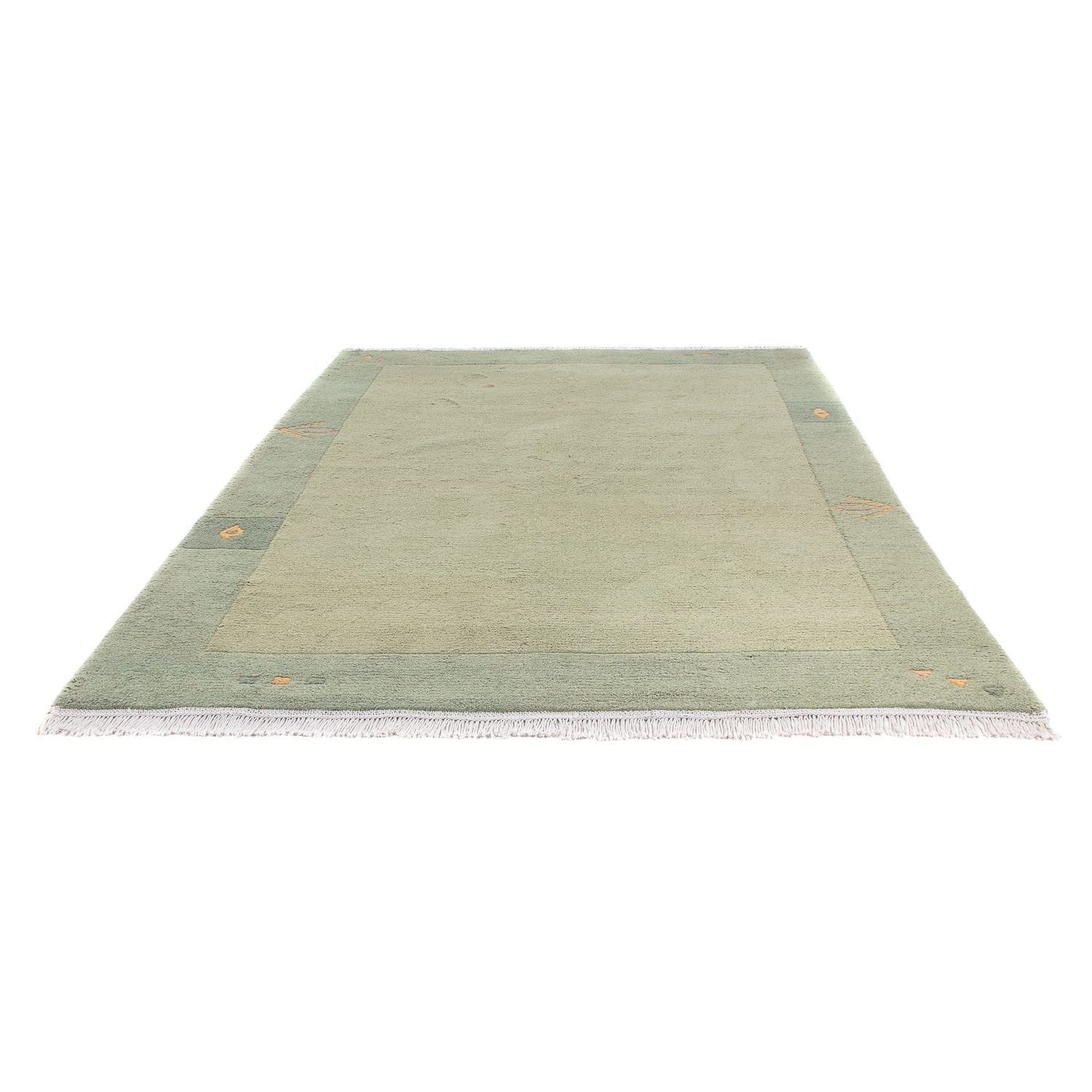 Nepal Tæppe - 240 x 170 cm - olivengrøn