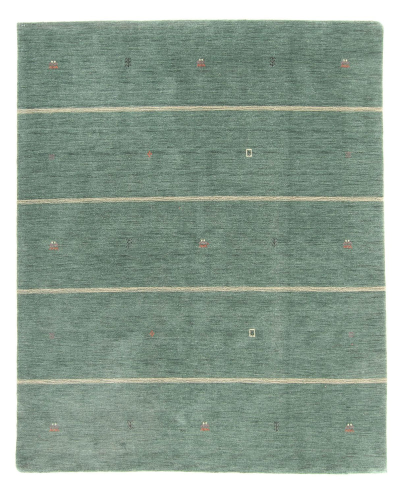 Gabbeh Tæppe - Loribaft Softy - 250 x 200 cm - grøn