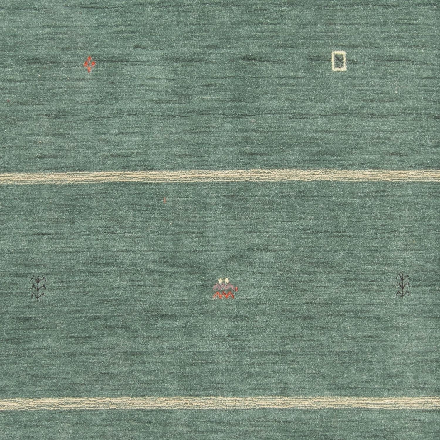 Gabbeh Tæppe - Loribaft Softy - 250 x 200 cm - grøn