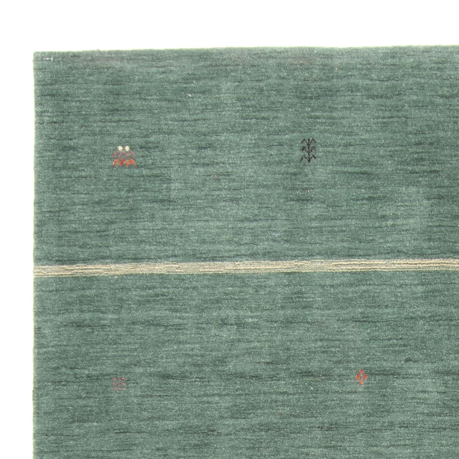 Gabbeh Tæppe - Loribaft Softy - 250 x 200 cm - grøn