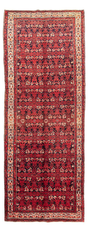 Løber Persisk tæppe - Nomadisk - 400 x 143 cm - flerfarvet