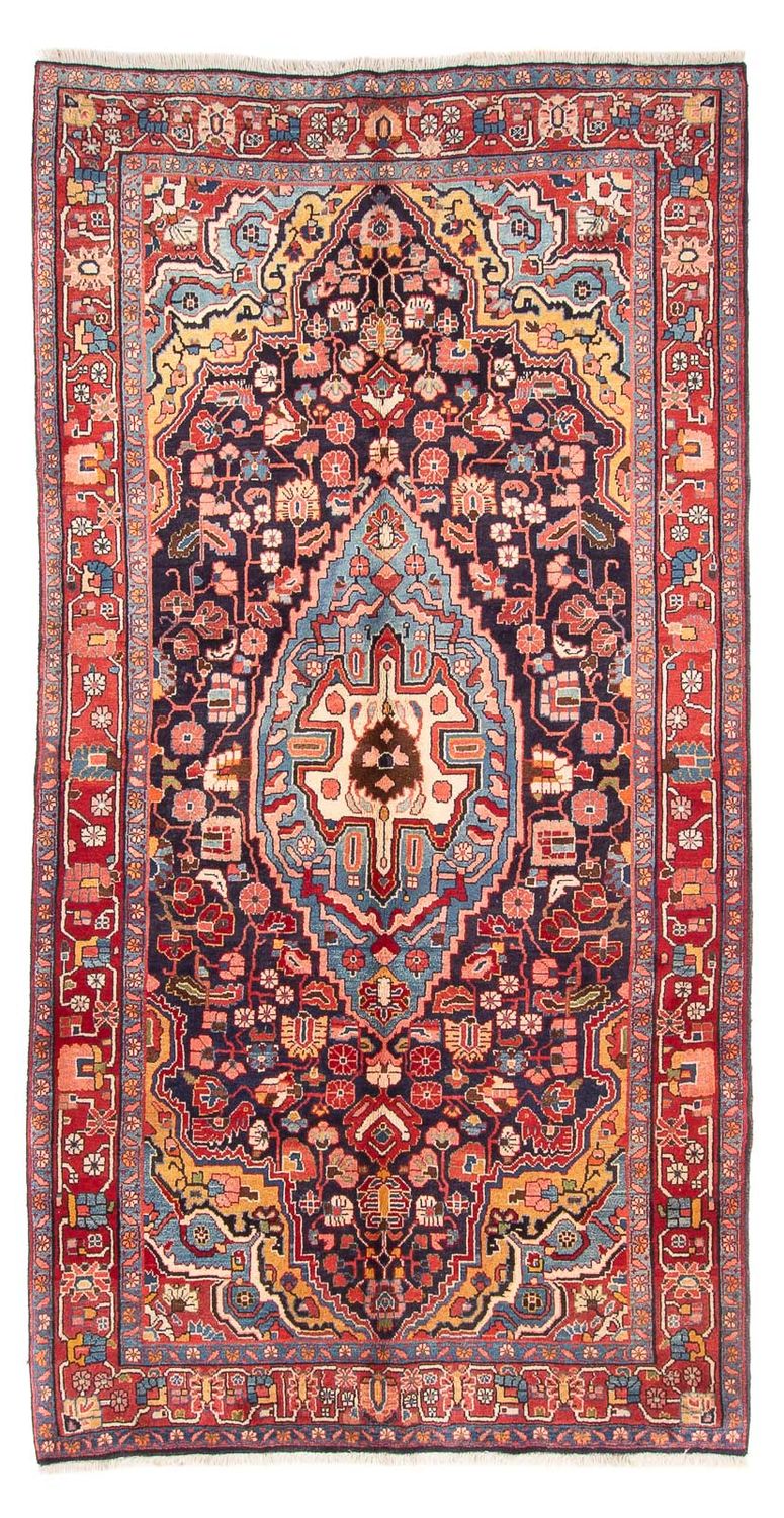 Løber Persisk tæppe - Nomadisk - 278 x 143 cm - mørkeblå