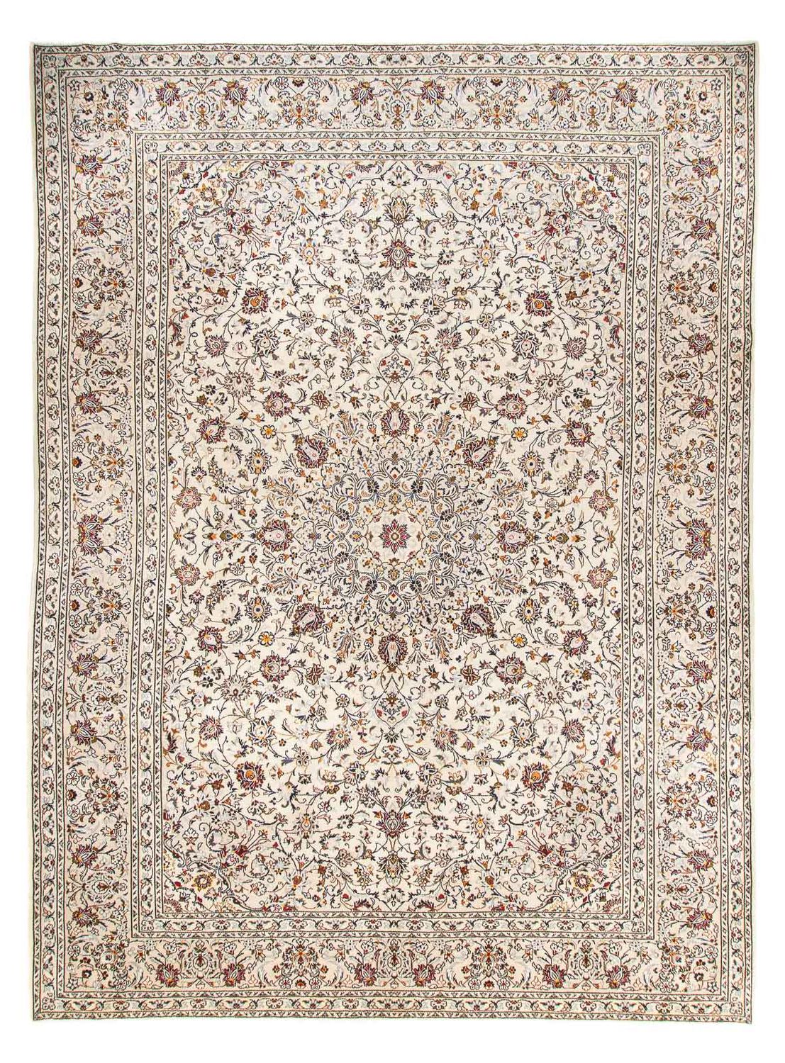Persisk tæppe - Keshan - 398 x 295 cm - beige