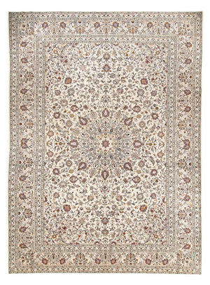 Persisk tæppe - Keshan - 398 x 295 cm - beige