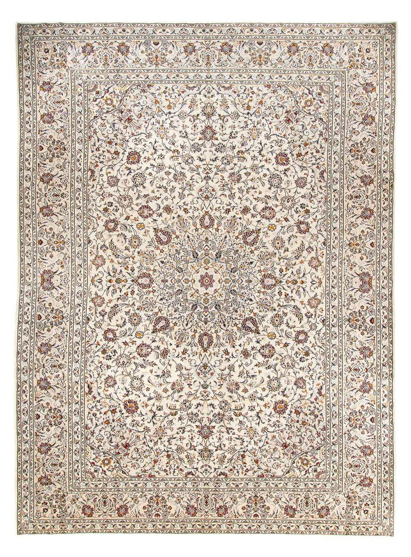Persisk tæppe - Keshan - 398 x 295 cm - beige