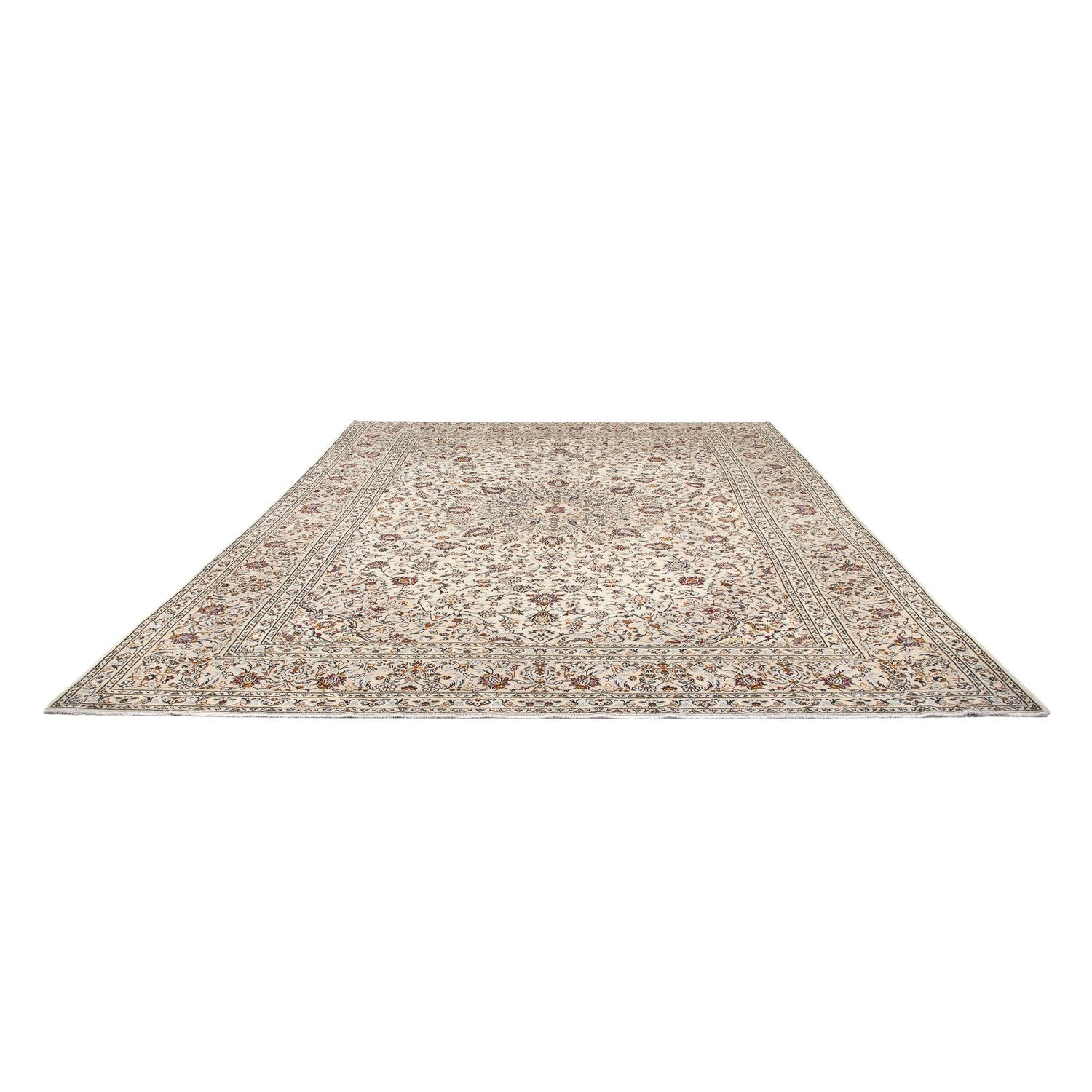 Persisk tæppe - Keshan - 398 x 295 cm - beige
