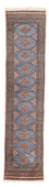 Løber Pakistan Tæppe - 325 x 80 cm - lyseblå