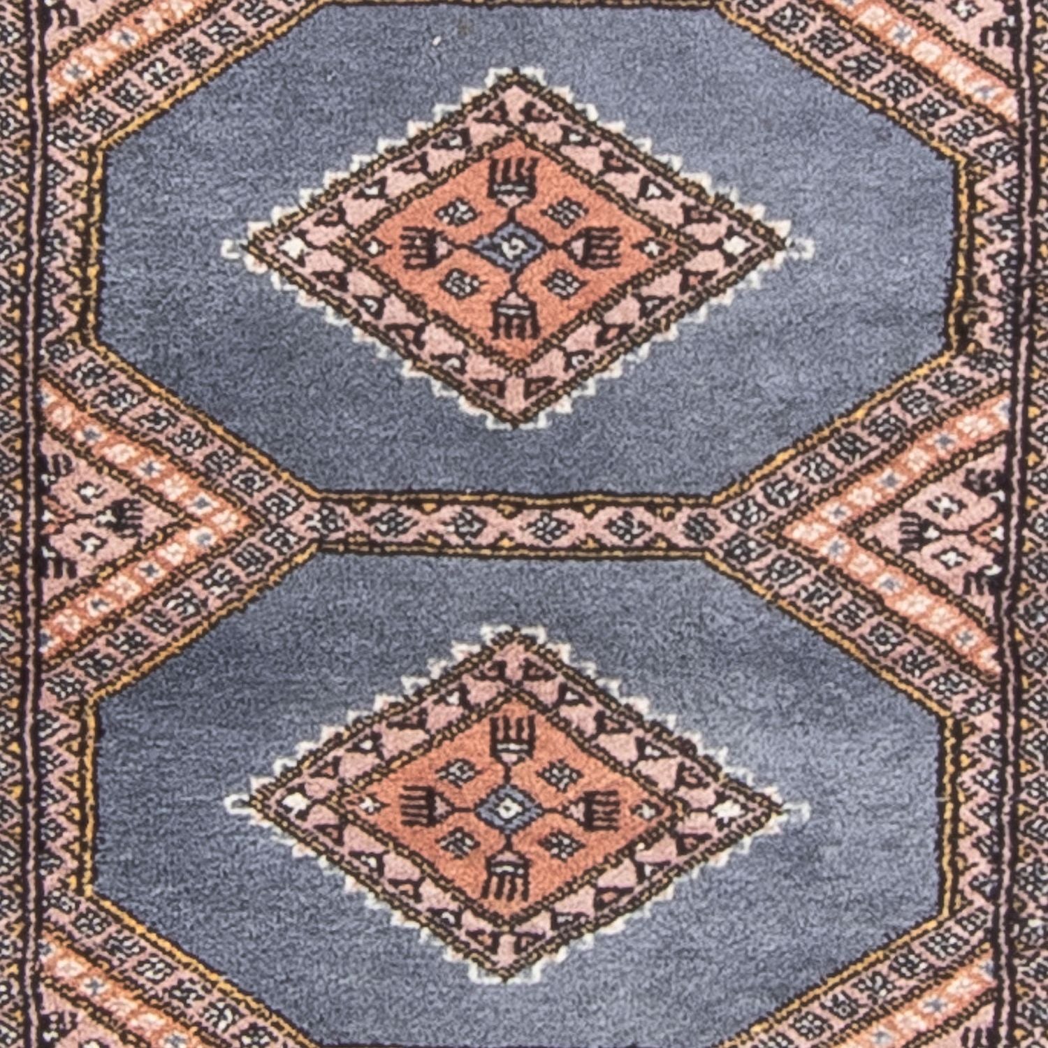 Løber Pakistan Tæppe - 325 x 80 cm - lyseblå