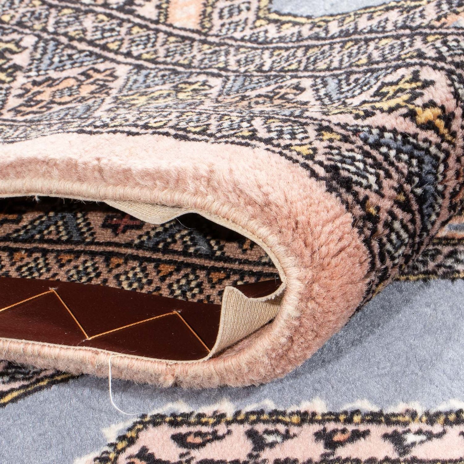 Løber Pakistan Tæppe - 325 x 80 cm - lyseblå